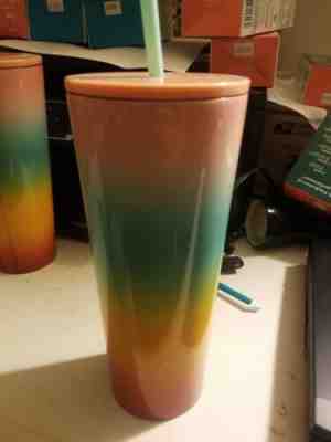 New Starbucks Tumbler Summer Collection 2019 Venti 24oz SS Pastel Rainbow  - Sold on eBay May, 31st 2019 for $30.00
