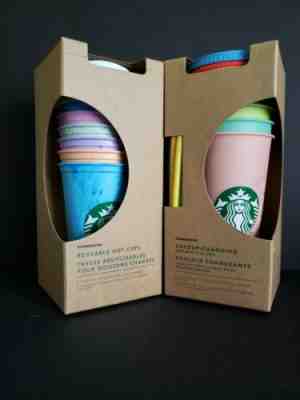 starbucks 2019 colour changing reusable cups  - Sold on eBay May, 31st 2019 for $50.00