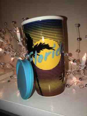 Starbucks 2016 Florida Ceramic Coffee Travel Tumbler Miami Sunset Style 12 Ounce - Sold on eBay May, 31st 2019 for $20.00