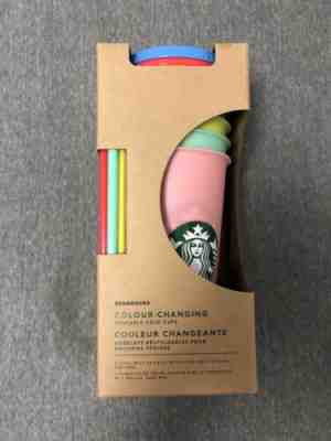 NEW FULL SET Starbucks Colour-Changing Reusable Cold Cups FREE SHIPPING - Sold on eBay May, 31st 2019 for $70.00