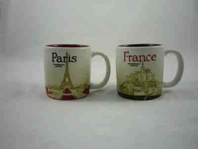 Starbucks Mini Mug Demitasse Cup 2015 Paris France 3oz Set of 2 - Sold on eBay May, 31st 2019 for $22.25