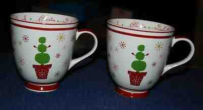Starbucks 2002 Holiday Christmas Mugs Lot Of (2) Dazzle Glisten Delight 16 oz.  - Sold on eBay May, 31st 2019 for $30.00