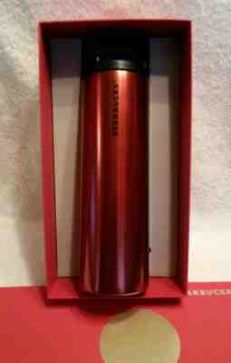 Starbucks Red Harvard / Slim Stainless Steel Tumbler 16oz  - 2015 NWT / NIB    - Sold on eBay May, 31st 2019 for $39.00