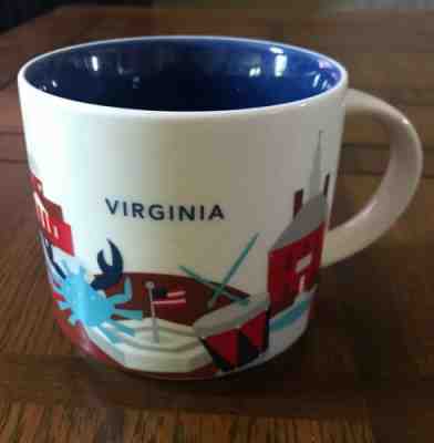 Starbucks 14oz 2015 Virginia You Are Here Coffee Mug in Mint Condition - Sold on eBay May, 30th 2019 for $15.00