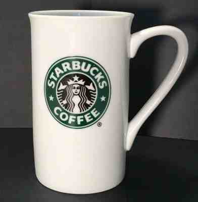 Starbucks Green Mermaid Siren Logo White Coffee Mug Cup 5" Tall 2006 - Sold on eBay May, 30th 2019 for $18.95