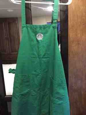 Starbucks Green Apron With Mermaid Logo and Pockets - Sold on eBay May, 30th 2019 for $15.00