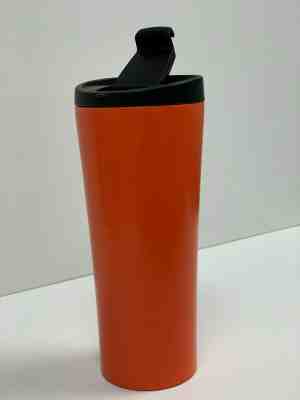NEW STARBUCKS Orange Doube Wall Travel Mug Vacuum-Sealed Coffee Tumbler 16 oz - Sold on eBay May, 30th 2019 for $24.99