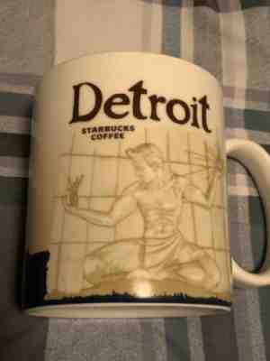 Starbucks Detroit Coffee Cup Collectors Series City Icon Mug 2011 16oz - Sold on eBay May, 30th 2019 for $20.00