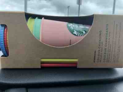 Starbucks Color Change Cups 5 Pk 24 Oz Cups - Sold on eBay May, 30th 2019 for $50.00