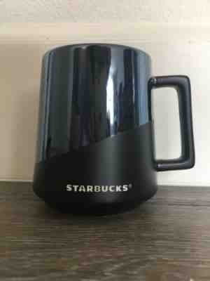 Starbucks 2018 Matte Black & Blue Mirrored Ceramic Coffee Mug 14 oz BRAND NEW  - Sold on eBay May, 30th 2019 for $16.99