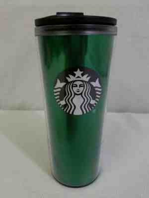 Starbucks Green Clear Plastic 16 oz Insulated Travel Tumbler 2018 Coffee Cup  - Sold on eBay May, 30th 2019 for $21.99