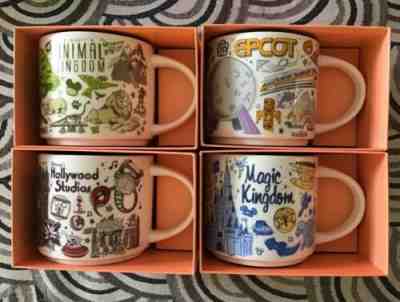 Starbucks Disney 4 Parks Been There Series Collection Coffee Mug Cup 14oz - Sold on eBay May, 30th 2019 for $100.00