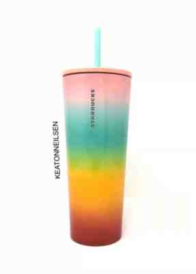 NEW Starbucks Tumbler Summer Collection 2019 Venti 24oz SS Pastel Rainbow  - Sold on eBay May, 30th 2019 for $28.95