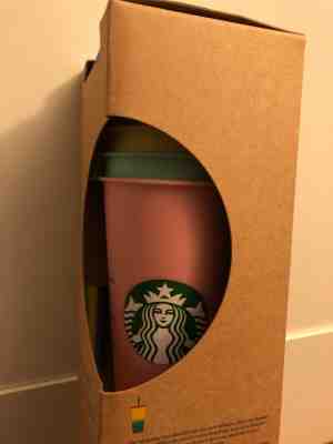 BRAND NEW, UNOPENED Starbucks Color-Changing Reusable Cold Cups (5 CUPS) - Sold on eBay May, 30th 2019 for $62.00
