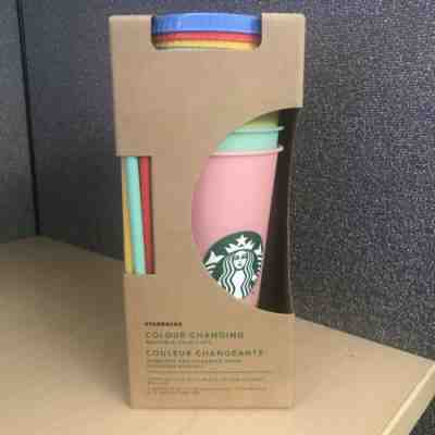 New Starbucks Color Changing Reusable Cold Cups Tumbler NIB Set of 5 HTF  24 oz - Sold on eBay May, 30th 2019 for $64.99