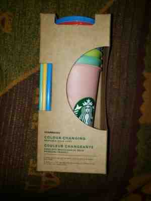 starbucks color changing plastic cups with straws - Sold on eBay May, 30th 2019 for $62.99