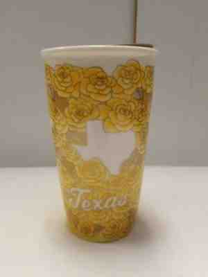 Starbucks 2016 Texas Ceramic Traveler Cup Tumbler Yellow Rose beautiful NWT  - Sold on eBay Jun, 2nd 2019 for $39.95