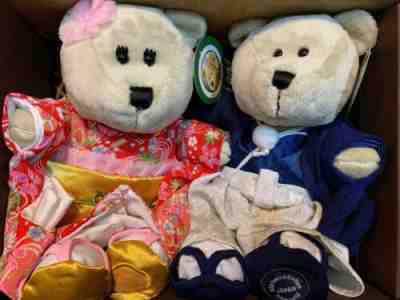 Japan Starbucks Bearista Bear Boy Bear Girl Set Spring 2019 Japanese Costume - Sold on eBay Jun, 2nd 2019 for $87.00