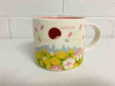 Starbucks 2019 Tokyo Japan Exclusive Sakura Cherry Blossom Mug Mt Fuji 14 Fl Oz - Sold on eBay Jun, 2nd 2019 for $29.00