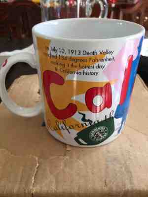 1997  Starbucks CALIFORNIA States of Bean Coffee Mug Cup18 oz NEW COLLECTIBLE - Sold on eBay Jun, 2nd 2019 for $24.99