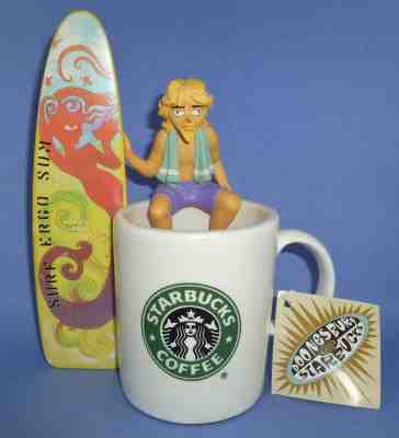Starbucks Doonesbury Mug By Garry Trudeau Surf Board Zonker Limited Edition