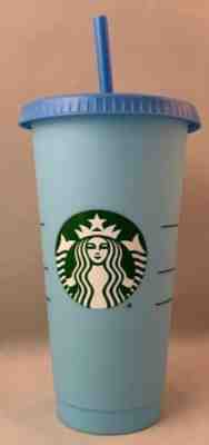 New Starbucks 2019 Reusable Color Changing Cold Cup Sky - Cobalt Single (Blue) - Sold on eBay Jun, 2nd 2019 for $27.95