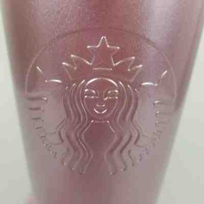 Starbucks Rose Gold Pink Glitter Cold Cup Stainless Steel Embossed Siren 2018 - Sold on eBay Jun, 2nd 2019 for $39.97