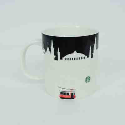 NEW Starbucks Turkey Istanbul Mug 16 oz Relief Series 3D Black White Mosque - Sold on eBay Jun, 2nd 2019 for $40.00