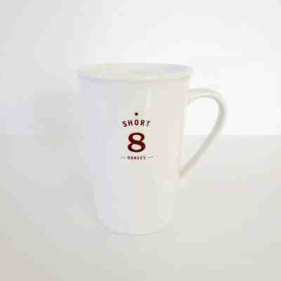 STARBUCKS Bone White SHORT 8 oz ounces Coffee Mug Cup 2010 New Old Stock RARE - Sold on eBay Jun, 2nd 2019 for $36.95