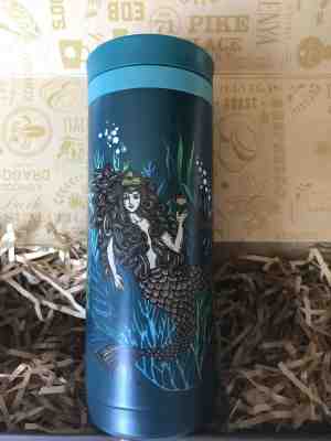 STARBUCKS JAPAN 2018 ANNIVERSARY MERMAID METAL TUMBLER, GREEN, 330ML - Sold on eBay Jun, 2nd 2019 for $65.00