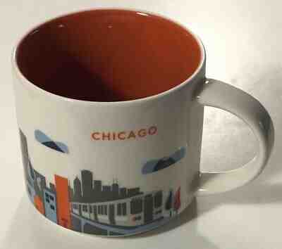 Starbucks 2013 You Are Here YAH Collection Chicago 14oz Coffee Mug / Tea Cup NEW - Sold on eBay Jun, 2nd 2019 for $17.95