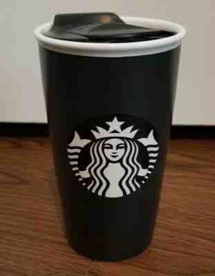Starbucks 2015 Siren Ceramic Black Coffee Mug Cup Tumbler 12 Fl Oz - Sold on eBay Jun, 2nd 2019 for $24.99