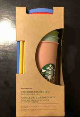 NEW! Starbucks Color Changing Cup Collection with Lids and Straws 24oz - Sold on eBay Jun, 2nd 2019 for $51.00
