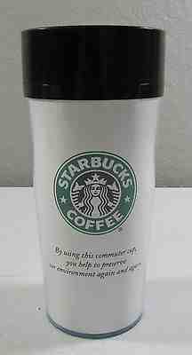 Starbucks ThermoServ Commuter Travel Coffee Mug Cup Waking Up Austin Tumbler - Sold on eBay Jun, 2nd 2019 for $21.24
