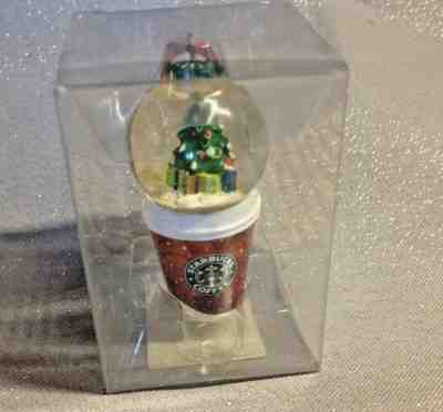  2007 Starbucks Holiday Christmas Snow Globe To Go Cup Mini 3" Ornament NIB - Sold on eBay Jun, 2nd 2019 for $15.00