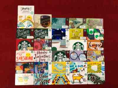 30 NEW STARBUCKS R, LINE, BAR & STAR* PRINTERS MARK GIFT CARDS LOT LIMITED - Sold on eBay Jun, 2nd 2019 for $24.99