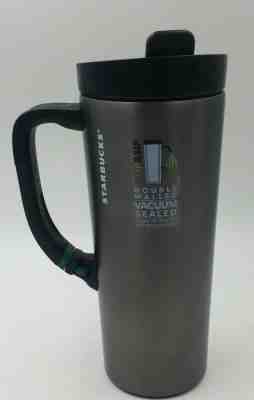 Starbucks 2013 Clip Handle Tumbler Stainless Steel Double Wall Charcoal Gray  - Sold on eBay Jun, 2nd 2019 for $24.99