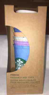 New w/ Box Starbucks Reusable Hot Cup Collection Marble Summer 2019 6 Pack - Sold on eBay Jun, 2nd 2019 for $20.00