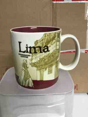 NEW Starbucks Coffee LIMA PERU Global Icon Series Mug 16 oz size  - Sold on eBay Jun, 2nd 2019 for $29.99