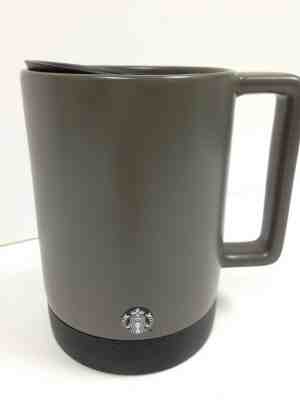 NEW! Starbucks Gray Non Slip Ceramic Mug with Lid 14oz/414ml  - Sold on eBay Jun, 1st 2019 for $20.00