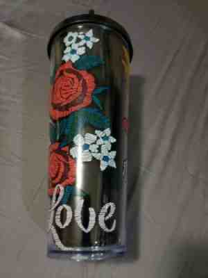 STARBUCKS 2019 BLACK Valentine COLD CUP LOVE HEART TUMBLER 24oz (free delivery ) - Sold on eBay Jun, 1st 2019 for $25.00