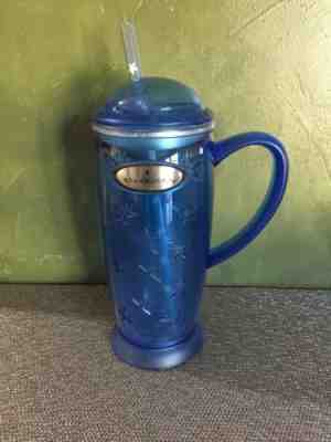 Starbucks 2003 Barista Tall Blue Star Plastic Rocket Tumbler Travel Mug Cup RARE - Sold on eBay Jun, 1st 2019 for $29.99