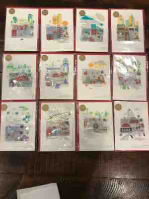 Starbucks Holiday City Card 2016 COMPLETE SET! Chicago, Dallas, Houston, Hawaii - Sold on eBay Jun, 1st 2019 for $109.00
