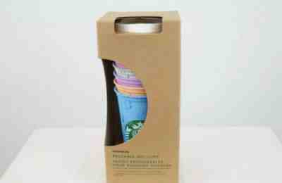 NEW Starbucks Limited Edition 6x Hot Reusable Color Cups Marble Pattern - Sold on eBay Jun, 1st 2019 for $25.00