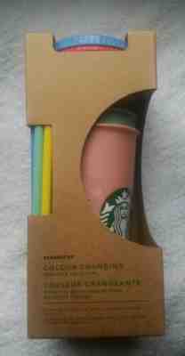 New 2019 Starbucks Color Changing Reusable Cold Cups Hard to Find set of 5 - Sold on eBay Jun, 1st 2019 for $65.00