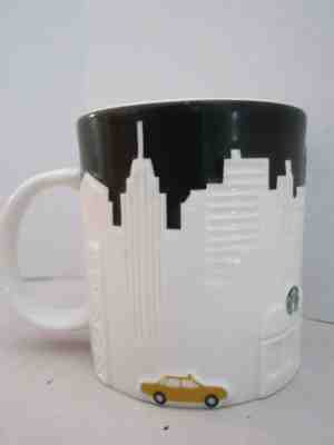 Starbucks Collector Series Mug New York Skyline 3D Relief 2012 Black White - Sold on eBay Jun, 1st 2019 for $18.95