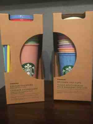 1 of Starbucks Color Changing Cold Cups And 1    of Starbucks Reusable Hot Cups - Sold on eBay May, 31st 2019 for $66.00