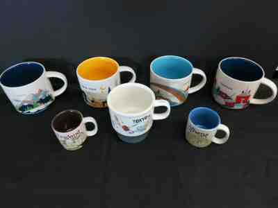 Starbucks You Are Here Collectible Mugs Alaska New York Hawaii Washington Tokyo - Sold on eBay May, 30th 2019 for $57.00