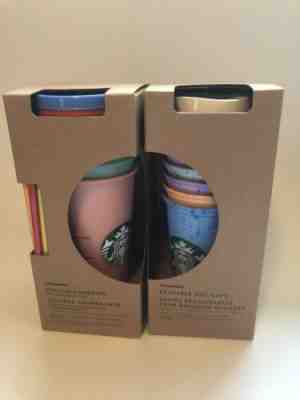 Starbucks Reusable Color Changing Cold (5) & Marble Hot Cups (6) Summer 2019 Set - Sold on eBay May, 30th 2019 for $85.00