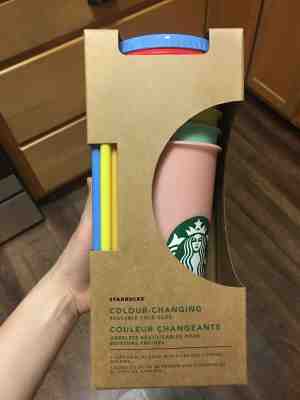 Starbucks COLOR CHANGING Cups, Complete Set (5) Brand New - Sold on eBay May, 30th 2019 for $63.00